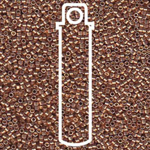 Miyuki 11/0 Delica Bead - DB1834 - Duracoat Galvanized Champagne - 7.2gm Tube