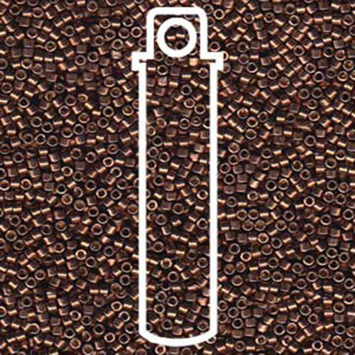 Miyuki 11/0 Delica Bead - DB1843 - Duracoat Galvanized Dark Mauve - 7.2gm Tube