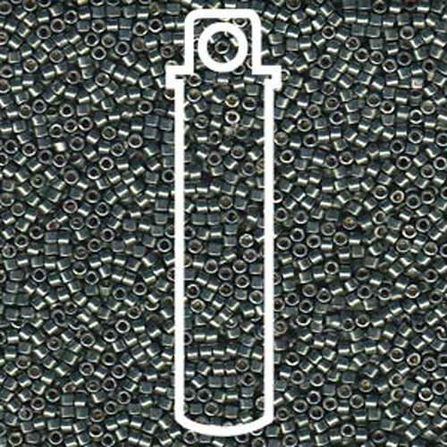 Miyuki 11/0 Delica Bead - DB1845 - Duracoat Galvanized Sea Green - 7.2gm Tube