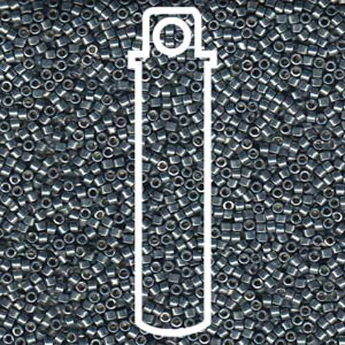 Miyuki 11/0 Delica Bead - DB1846 - Duracoat Galvanized Dark Seafoam - 7.2gm Tube