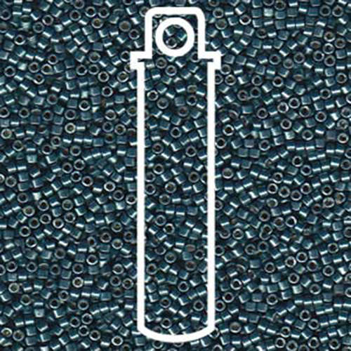 Miyuki 11/0 Delica Bead - DB1847 - Duracoat Galvanized Dark Seafoam - 7.2gm Tube
