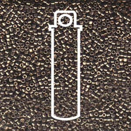 Miyuki 11/0 Delica Bead - DB1852 - Duracoat Galvanized Pewter - 7.2gm Tube