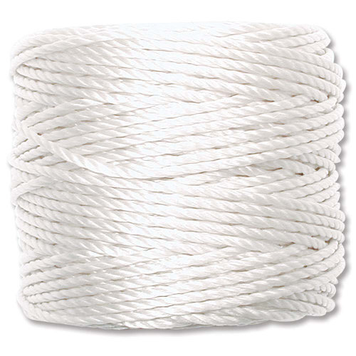 S-Lon Heavy Twist Bead / Macrame Cord (TEX400) - White - SL400-WH