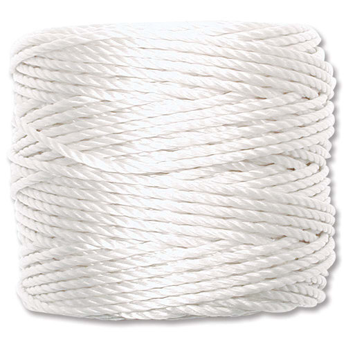 S-Lon Heavy Twist Bead / Macrame Cord (TEX400) - White - SL400-WH