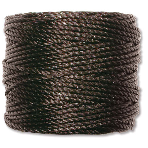 S-Lon Heavy Twist Bead / Macrame Cord (TEX400) - Black - SL400-BK
