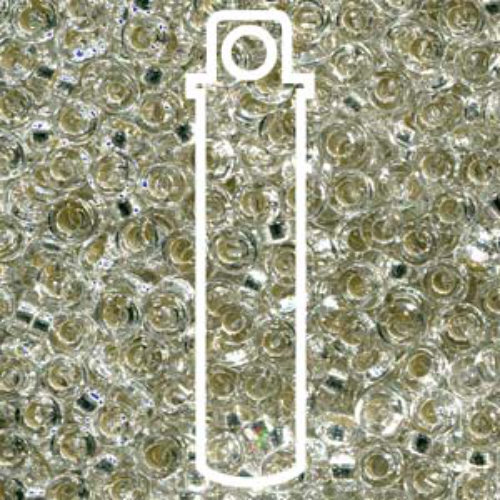 Miyuki 2.2mm Spacer Bead - SPR2-1 - Silver Lined Crystal - 7gm Tube