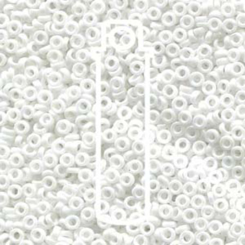 Miyuki 2.2mm Spacer Bead - SPR2-402FR - Matte Opaque White - 7gm Tube