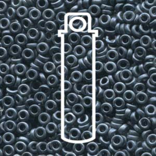 Miyuki 3mm Spacer Bead - SPR3-2001 - Matte Gunmetal - 8gm Tube