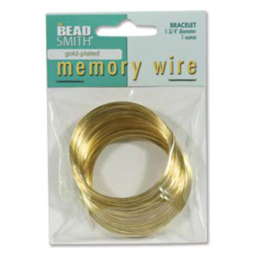 Memory Wire 1 3/4in 1 Oz Gold Plated - Bracelet - CBWG17570