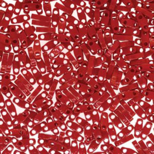 Miyuki Quarter Tila Bead - QTL0408 - Opaque Red - 50gm Bag