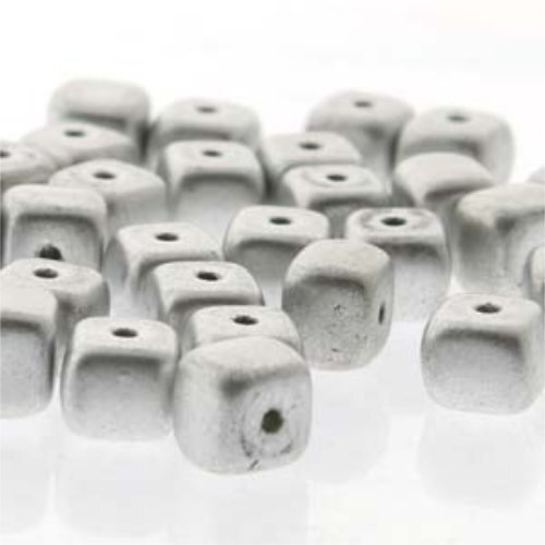 Cube Bead 5mm x 7mm - Bronze Aluminium - CU57-00030-01700 - 30 Bead Strand