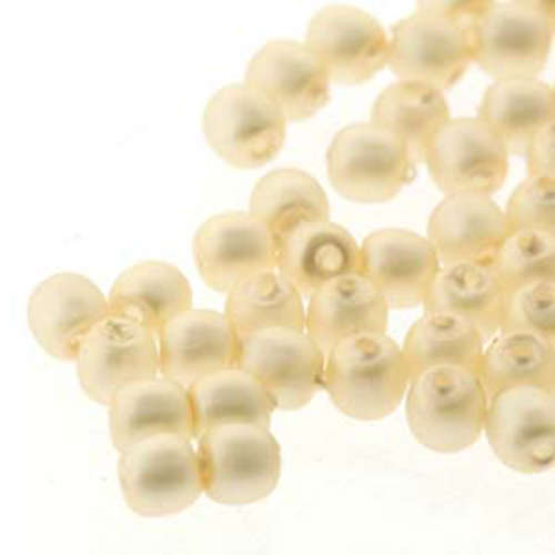 2mm Czech Glass Pearl - 150 Bead Strand - PRL02-70440M - Matte Cream