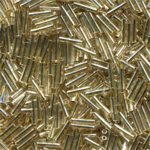 Miyuki 6mm Slender Bugle Bead - SLB136-3 - Silver Lined Golds - 100gm Bag