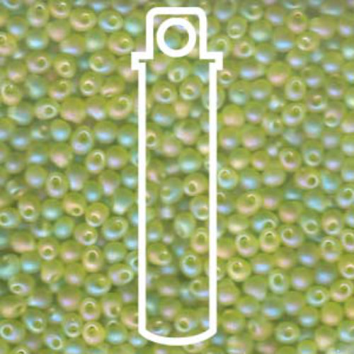 Miyuki 2.8mm Drop Bead - DP28-9143FR - Matte Transparent Chartreuse AB - 9gm Tube
