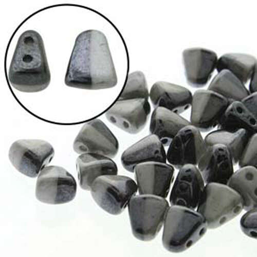 Nib Bit 6mm x 5mm - NB6503849-14449 - Duet Black and Chalk Grey Luster - 100gm Bag