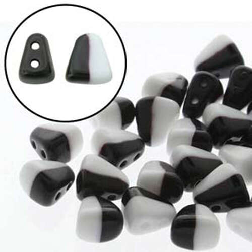 Nib Bit 6mm x 5mm - NB6503849 - Duet Black & White - 100gm Bag
