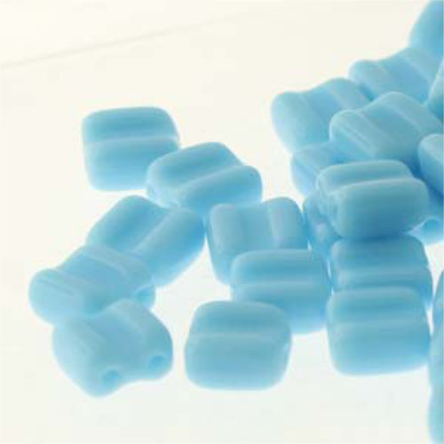 Groovy 6mm - GRV0663030 - Opaque Blue Turquoise - 30 Bead Strand