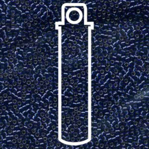 Miyuki 15/0 Delica Bead - DBS0183 - Silver Lined Montana - 7gm Tube