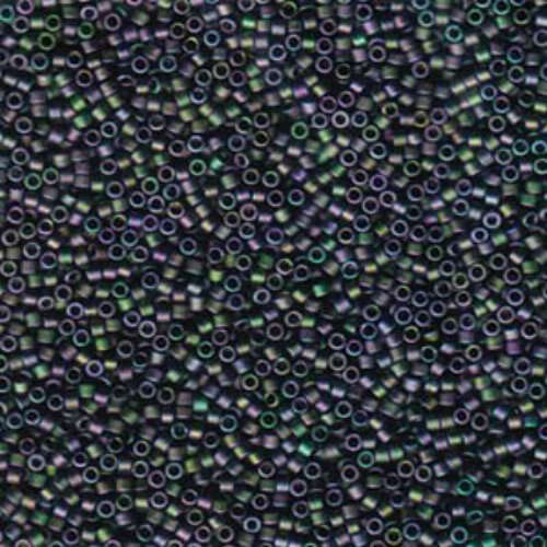 Miyuki 15/0 Delica Bead - DBS1053 - Matte Metallic Purple/Green Iris - 50gm Bag