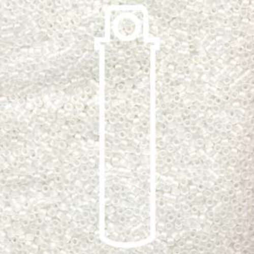 Miyuki 15/0 Delica Bead - DBS0851 - Matte Crystal AB - 7gm Tube