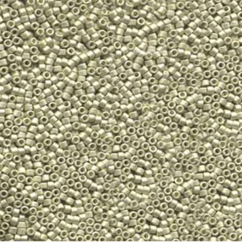 Miyuki 15/0 Delica Bead - DBS0335 - Matte Galvanized Silver - 50gm Bag