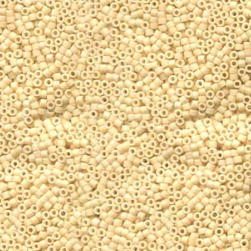 Miyuki 15/0 Delica Bead - DBS0353 - Matte Dark Cream - 50gm Bag