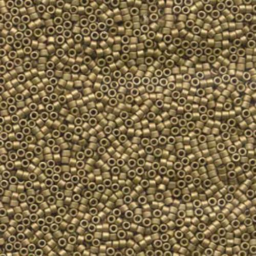 Miyuki 15/0 Delica Bead - DBS0371 - Matte Metallic Olive Gold - 50gm Bag