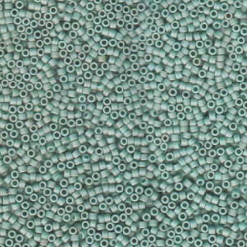 Miyuki 15/0 Delica Bead - DBS0374 - Matte Metallic Seafoam Green - 50gm Bag