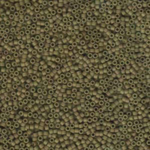 Miyuki 15/0 Delica Bead - DBS0390 - Matte Opaque Green Tea - 50gm Bag