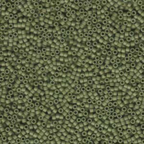 Miyuki 15/0 Delica Bead - DBS0391 - Matte Opaque Olive - 50gm Bag