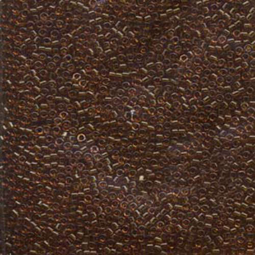 Miyuki 15/0 Delica Bead - DBS0709 - Transparent Dark Topaz - 50gm Bag