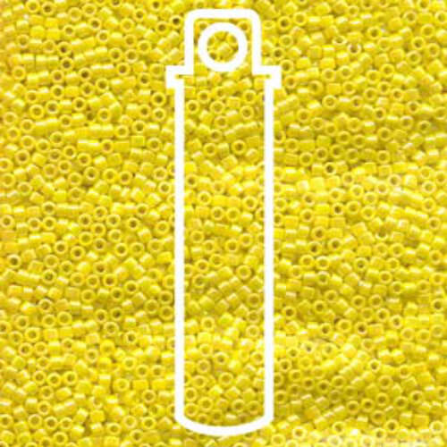 Miyuki 15/0 Delica Bead - DBS0160 - Opaque Yellow AB - 7gm Tube
