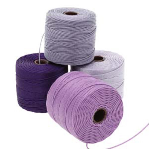 S-Lon Standard Twist Bead / Macrame Cord (TEX210) - Lilac Mix - 77yd Spools - SLBC-MIX101