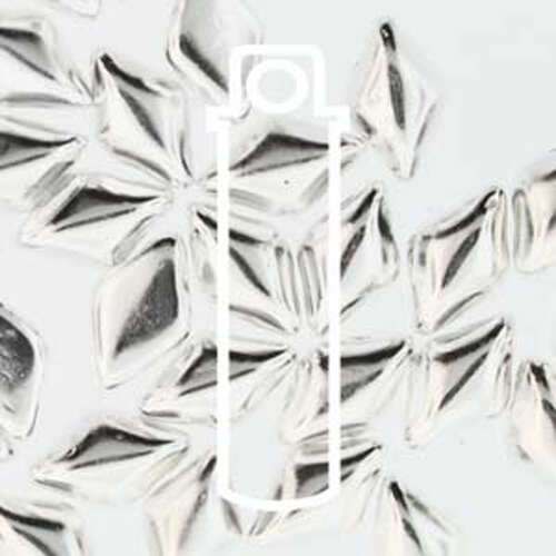 Gem Duo 8mm x 5mm - GD85-SL - Fine Silver Plated - 8gm Tube