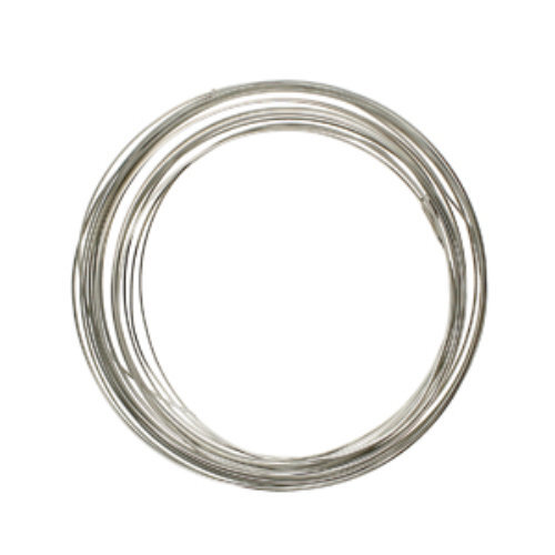 Tarnish Resistant Soft Temper Titanium 18 Gauge Half Round Wire - 4yd / 3.6m Spool - CW18HR-TI-4