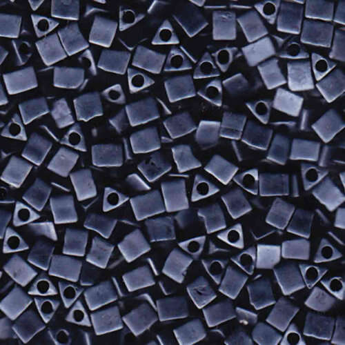 Miyuki 5/0 Sharp Triangle Bead - STR5-2001 - Matte Gunmetal - 100gm Bag