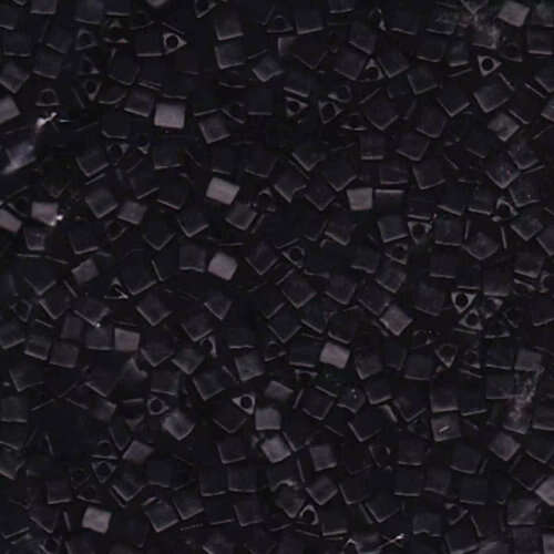 Miyuki 8/0 Sharp Triangle Bead - STR8-401F - Matte Opaque Black - 100gm Bag
