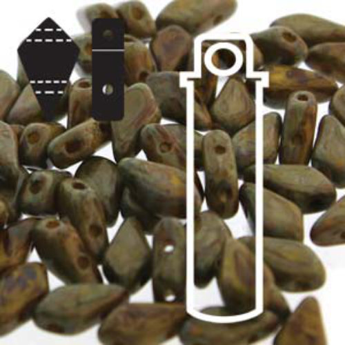 Kite 9mm x 5mm - KT9583120-86805 - Lemon Dark Travertine - 24gm Tube