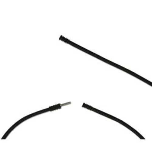 Rubber Tube Lock Cord 3mm Black - 18" - RBT03BLACK