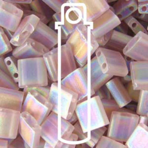 Miyuki Tila Bead - TL0142FR - Matte Transparent Smoky Amethyst AB - 7.2gm Tube