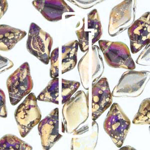 Gem Duo 8mm x 5mm - GD8529532-94401 - Backlit Purple Haze & Gold - 8gm Tube