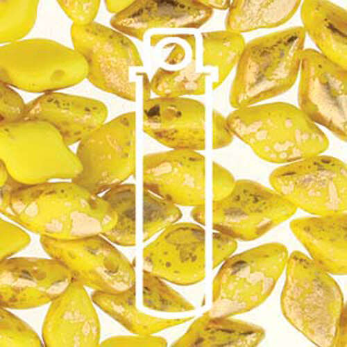 Gem Duo 8mm x 5mm - GD8583120-94401 - Lemon Gold Splash - 8gm Tube
