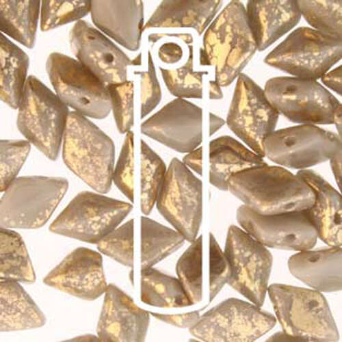 Gem Duo 8mm x 5mm - GD8543020-94401 - Gray Gold Splash - 8gm Tube
