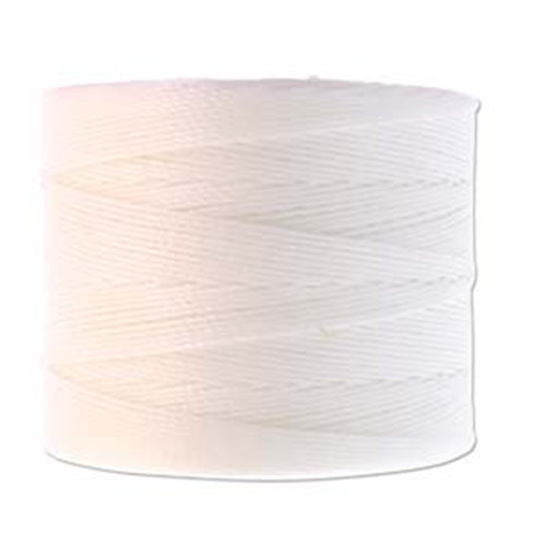 S-Lon Micro Twist Bead / Macrame Cord (TEX70) - White - SLMC-WHT