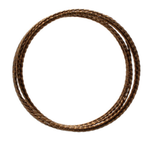 Tarnish Resistant Soft Temper Vintage Bronze 18 Gauge Twisted Wire - 8ft / 2.4m Spool - CW18TS-VW-8