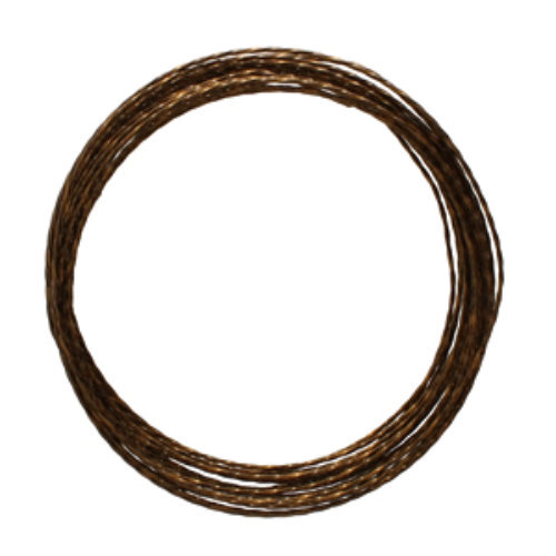 Tarnish Resistant Soft Temper Vintage Bronze 21 Gauge Twisted Wire - 15ft / 4.5m Spool - CW21TS-VW-15