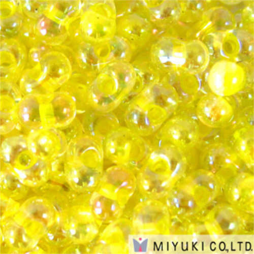 Miyuki Berry / Peanut Bead - BB-273 - Pale Yellow Lined Crystal AB  - 100gm Bag