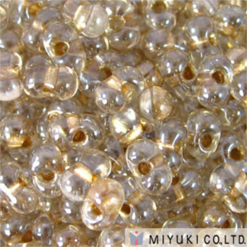 Miyuki Berry / Peanut Bead - BB-1521 - Sparkle Light Bronze Lined Crystal - 100gm Bag