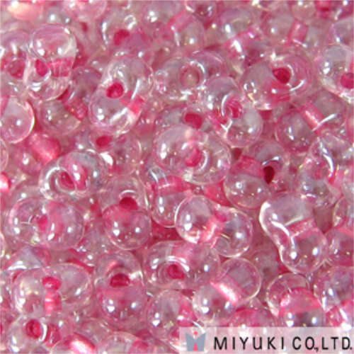 Miyuki Berry / Peanut Bead - BB-1524 - Sparkle Rose Lined Crystal - 100gm Bag