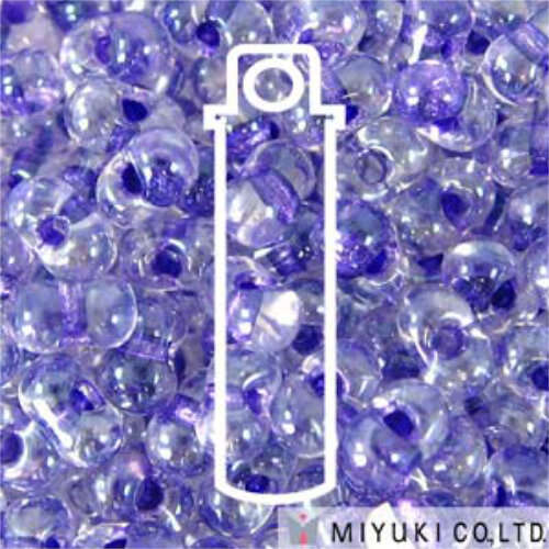 Miyuki Berry / Peanut Bead - BB-1531 - Sparkling Purple Lined Crystal - 23gm Tube